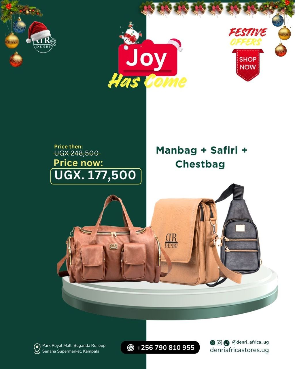 Safiri Travel Bag + Manbag + Mini Umbra Chest Bag