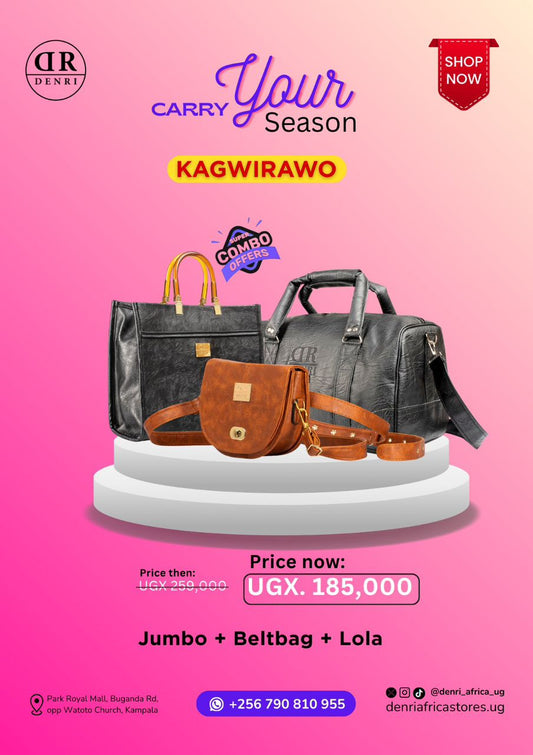 Jumbo Travel Bag + Belt Bag + Lola Handbag