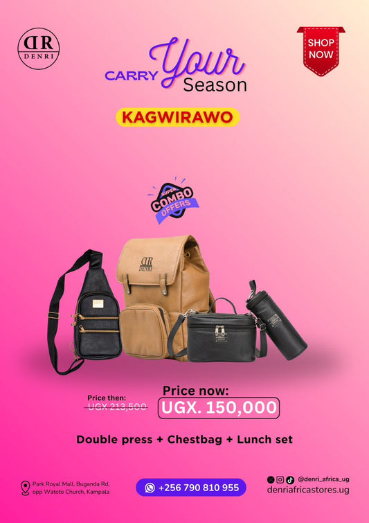 Double press backpack + Chestbag + Lunchset
