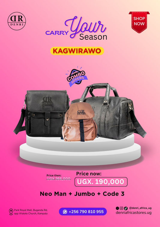 Neo Manbag + Jumbo Travel + Laptop Backpack