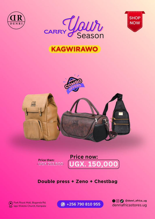 Double press Backpack + Zeno Travel Bag + Chestbag