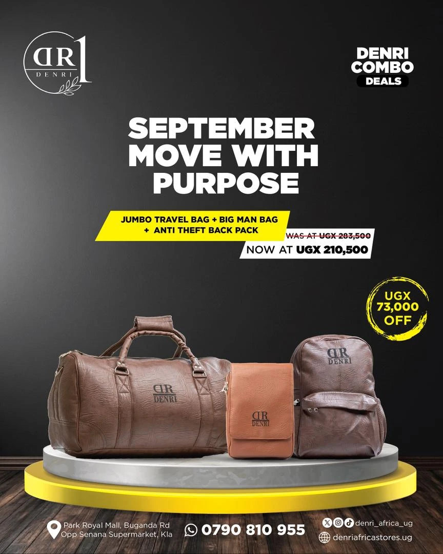 Jumbo Travel Bag + Big Man Bag + Antitheft Backpack