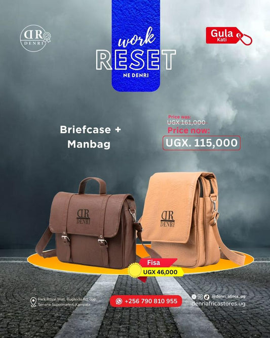 Denri Briefcase bag + Man Bag