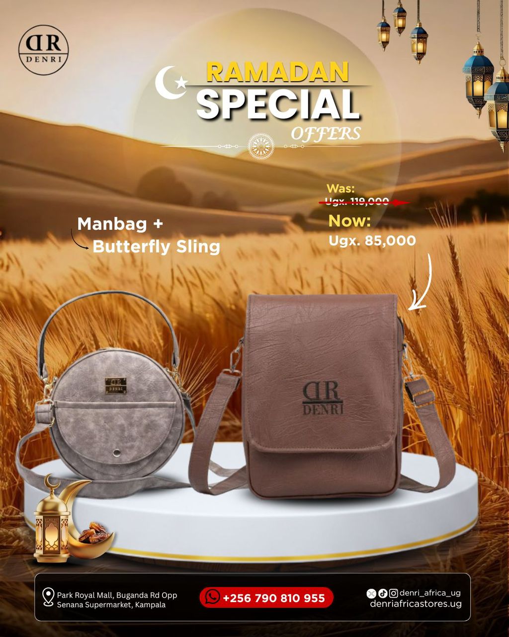 Denri Man Bag + Butterfly Sling