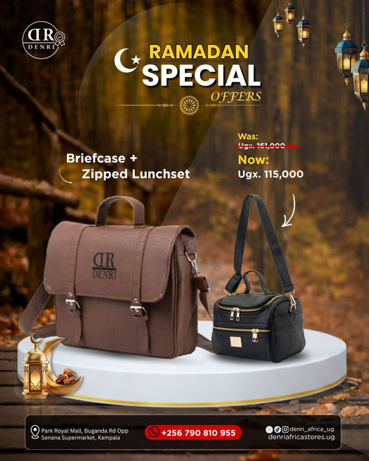 Denri Briefcase + Zipped Lunchset