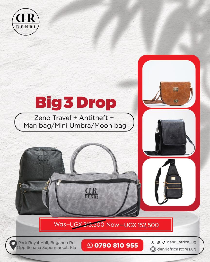 Zeno Travel + Antitheft + Man Bag or Mini Umbra or Moon Bag