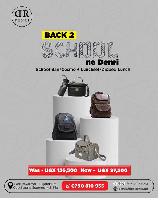 School Bag or Cosmo + Lunchset or Zipped Lunchset