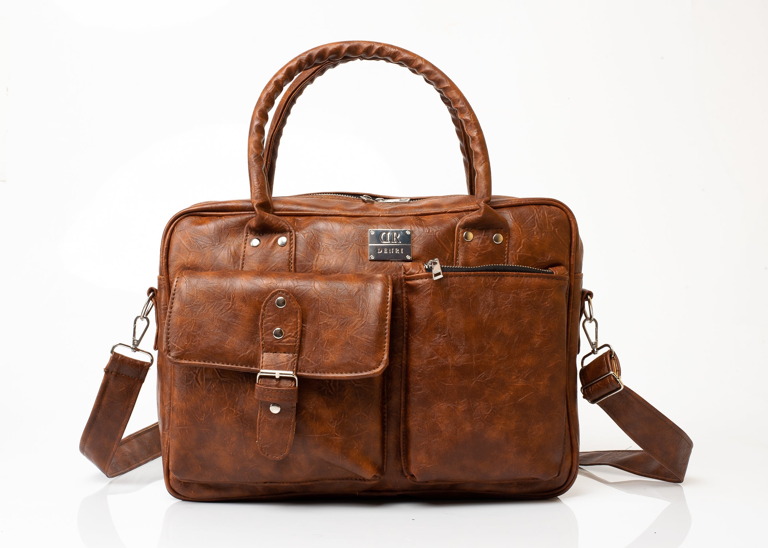 Denri Nova briefcase bag | Structured silhouette, Zipped
